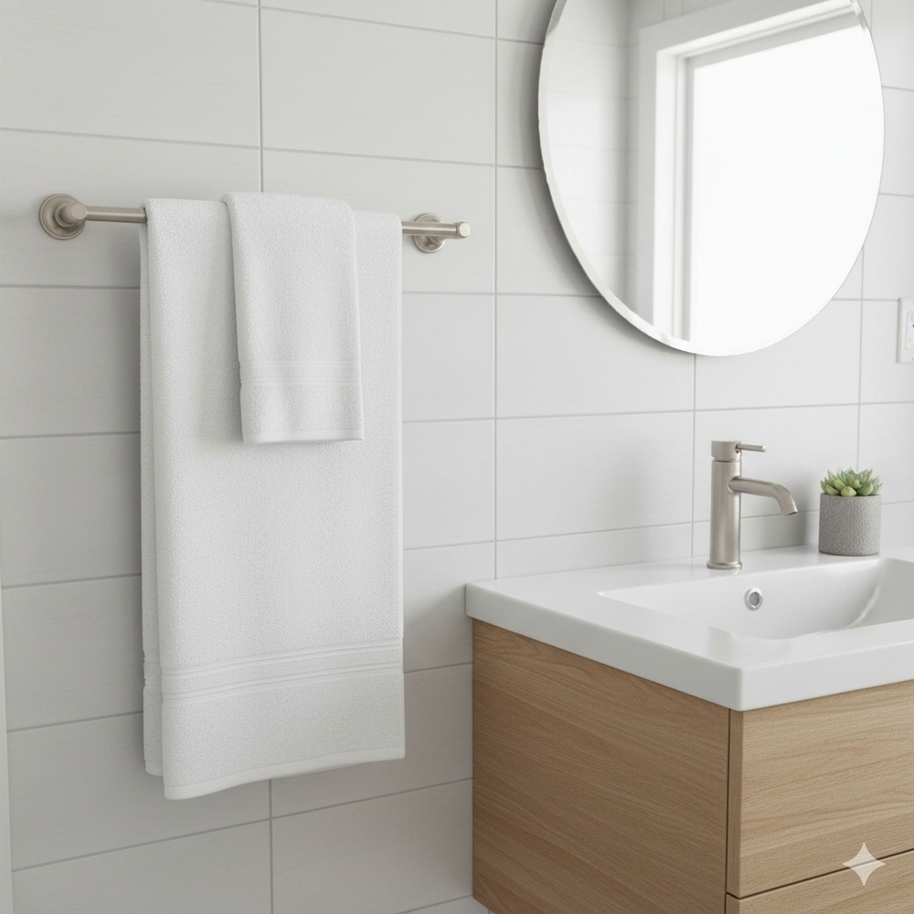 Pottery Barn Hayden 18” Towel Bar Satin Nickel (Discontinued)